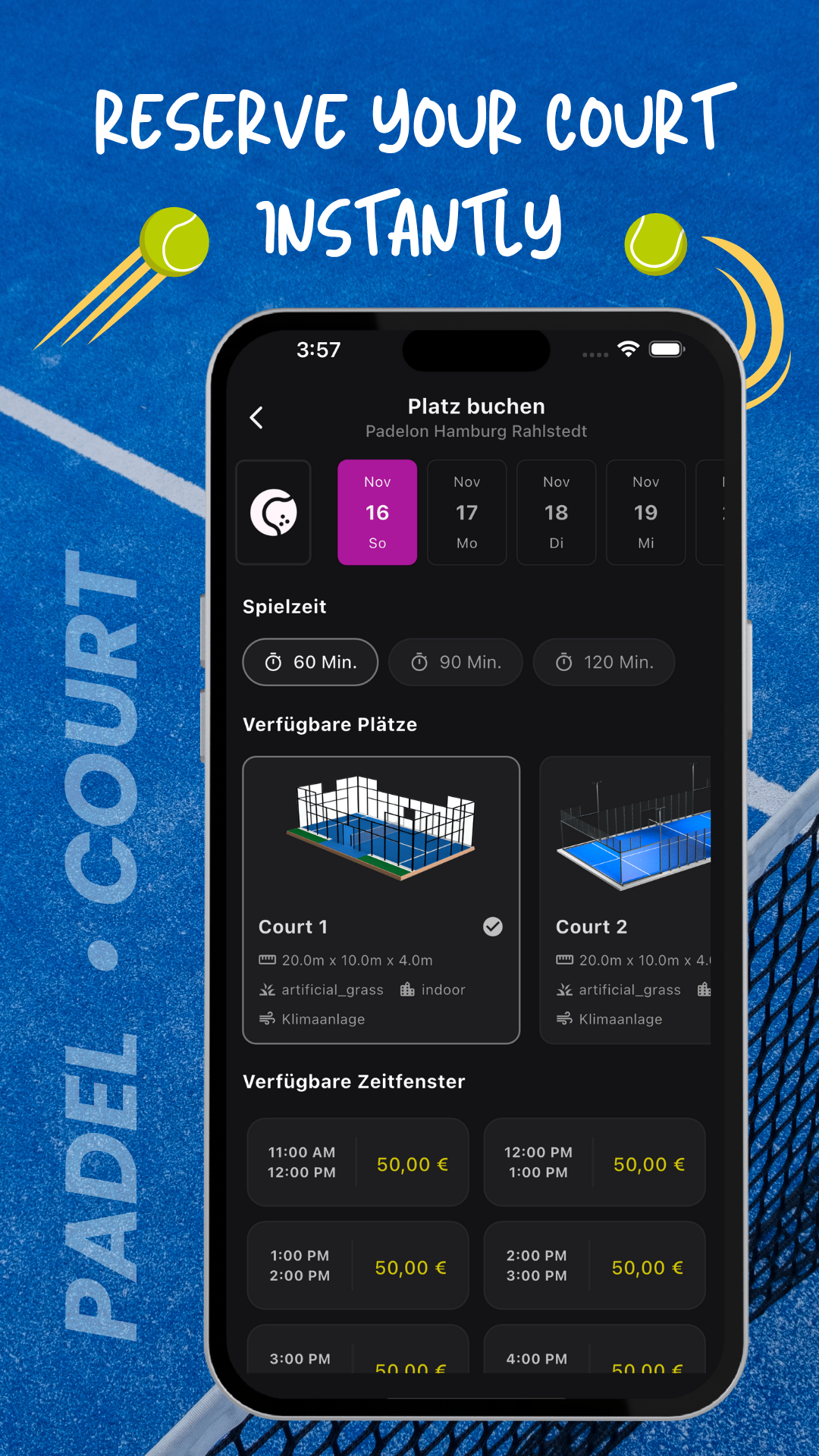Reserve Court Instantly